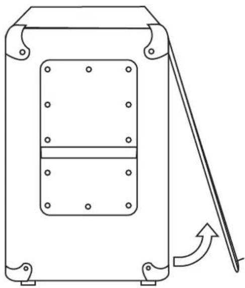 Palmer CAB 212 BX GBK - 2) FRONTGITTER ENTFERNEN - 1
