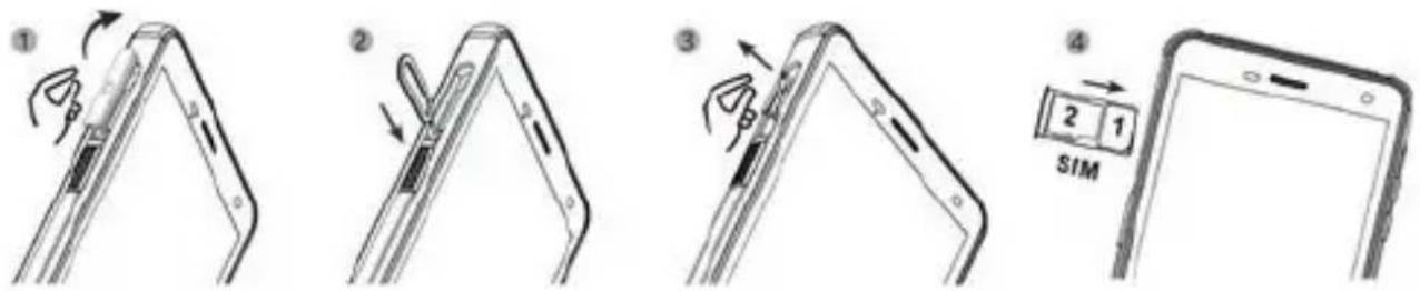 i.safe Mobile IS655.RG - >SIM 카드 삽입/제거 - 1