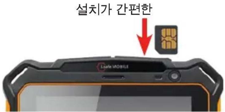 i.safe Mobile IS930.RG - >SIM 카드 삽입/제거 - 1