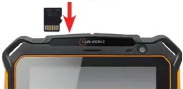 i.safe Mobile IS930.RG - > microSDカードの挿入/取り出し - 1