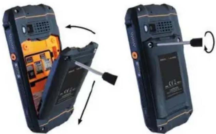 i.safe Mobile IS530.RG - バッテリーの取り付け - 1