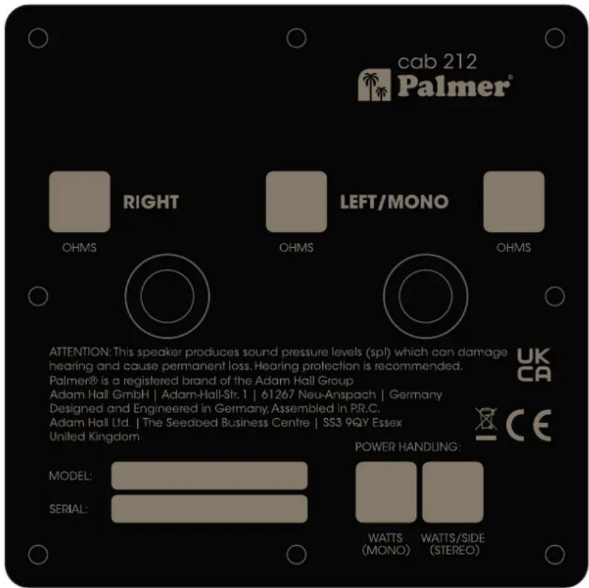 Palmer CAB 112 BX GBK - UWAGA - 1