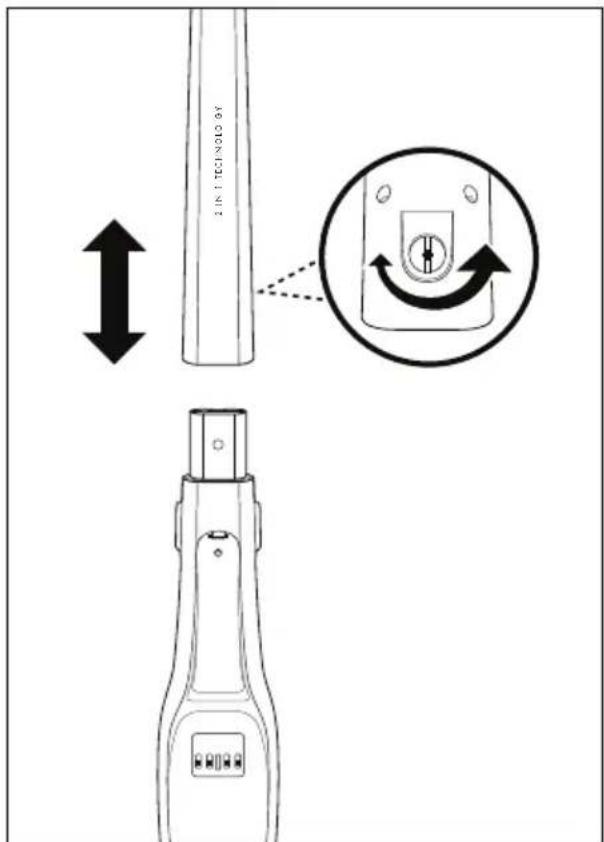 SILVERCREST SOHSS 18 B1 - Fitting the handle rod - 1