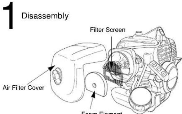 Maruyama MS0741 - Air Filter Cleaning - 1