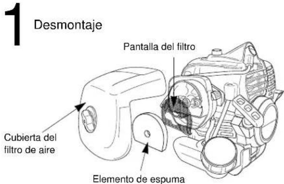 Maruyama MS0741 - Limpieza del filtro de aire - 1