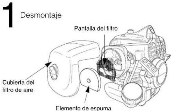 Maruyama MS75 - Limpieza del filtro de aire - 1