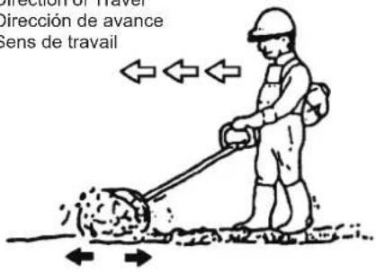 Maruyama T300 - Arrêter la rotation de la lame - 1