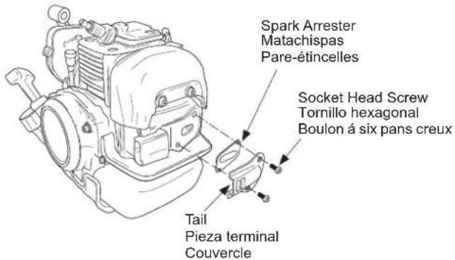 Maruyama T300 - Nettoyage des ailettes de refroidissement du cylindre - 1