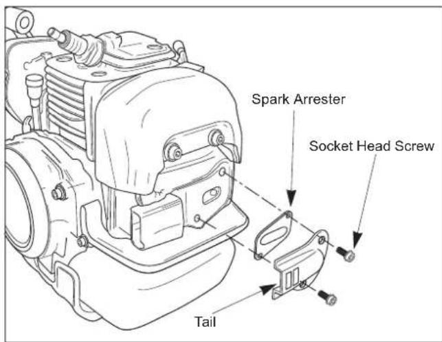 Maruyama MT23L - Spark Arrester Maintenance - 1