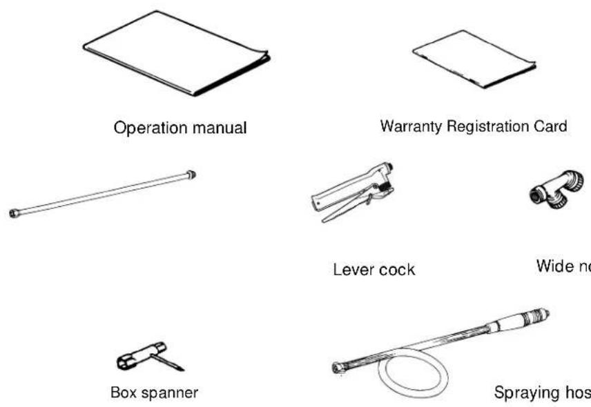 Maruyama MS0741E - Confirmation of standard parts - 1