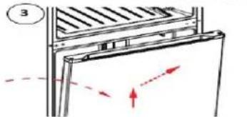 DANBY DFF143V1SSDB - DOOR REVERSAL INSTRUCTIONS - 3