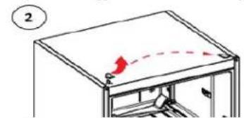 DANBY DFF143V1SSDB - DOOR REVERSAL INSTRUCTIONS - 2