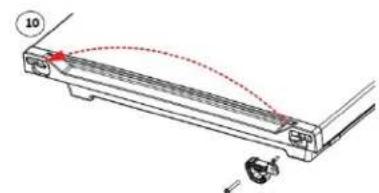 DANBY DFF143V1SSDB - DOOR REVERSAL INSTRUCTIONS - 10