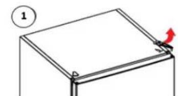 DANBY DFF143V1SSDB - DOOR REVERSAL INSTRUCTIONS - 1