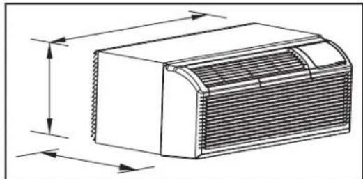 DANBY DPTA120HEB2WDB - DIMENSIONES - 1