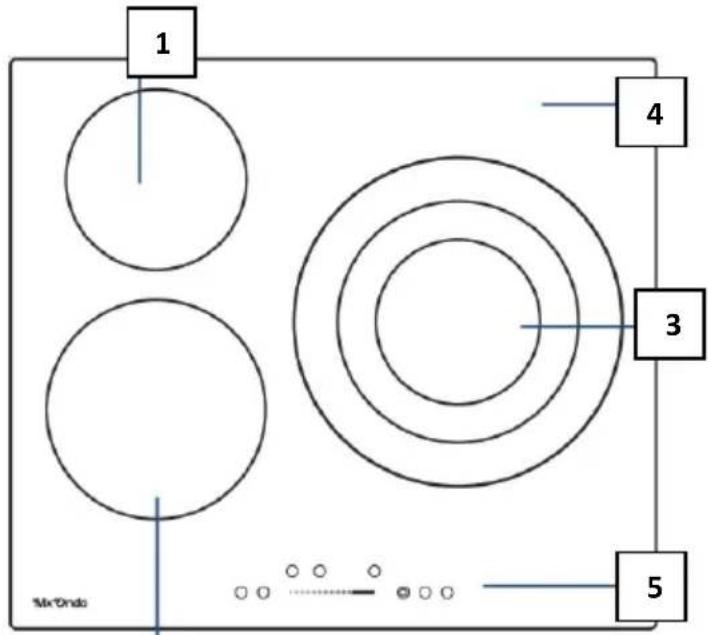 Mx Onda MX-VC2650 - COMANDI ED ELEMENTI - 1