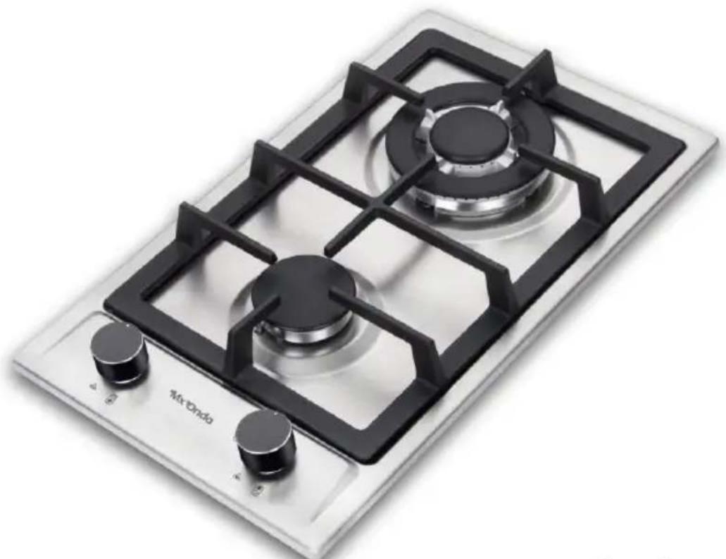 Mx Onda MX-PG2202X - PLACA DE GÁS DE ENCASTRAR COM DUAS ZONAS DE COZEDURA - 1