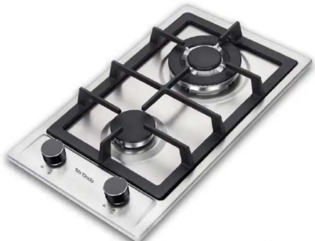 Mx Onda MX-PG2202X - GASEINBAUTELLER MIT ZWEI KOCHZONEN - 1
