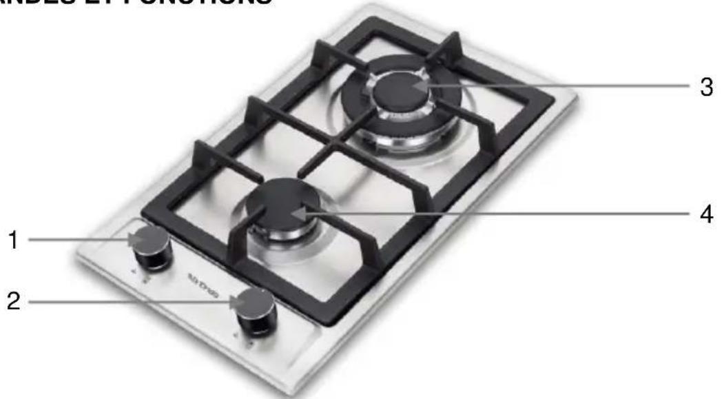 Mx Onda MX-PG2202X - COMMANDES ET FONCTIONS - 1