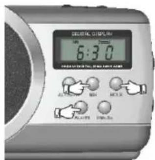 Mx Onda MX-RDM5240 - SETTING IN TIME AND OPERATION OF THE ALARM - 1