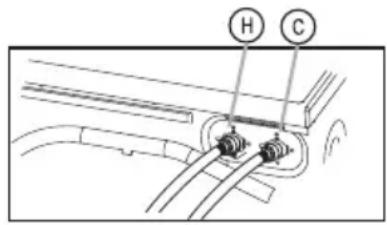 BLACK & DECKER BDFH44M - Connecting the Inlet Hoses - 2