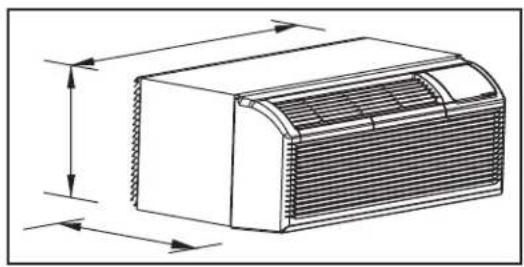 DANBY DPTA150HEB2WDB - DIMENSIONS - 1