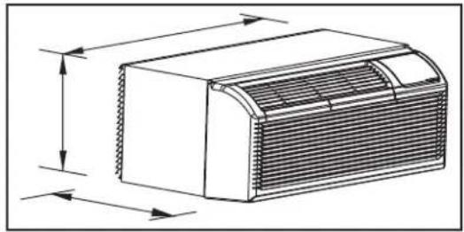 DANBY DPTA150HEB2WDB - DIMENSIONES - 1
