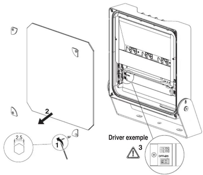 Beghelli 43013 - Regolazione della potenza degli apparecchi tramite DIP SWITCH Adjustment of the power of the appliances by means of the DIP SWITCH - 1