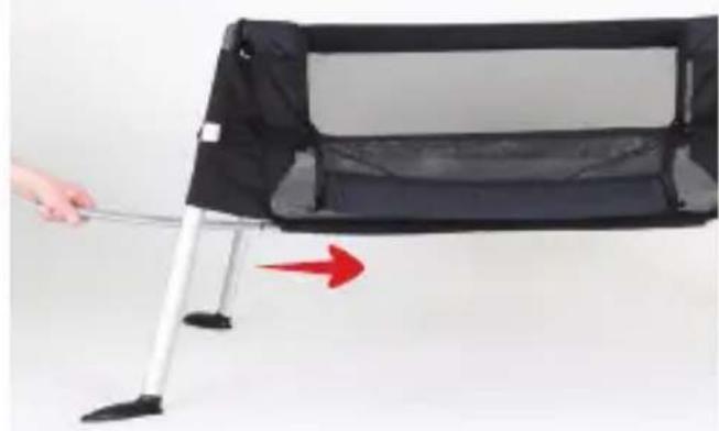 Phil & Teds traveller 5 - UNACCEPTABLE BED, MATTRESS, BOXSPRING & FRAME NOT IN-LINE - 4