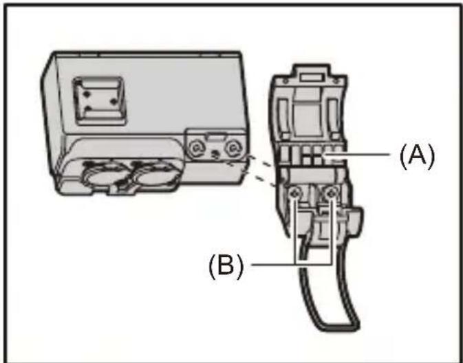 PANASONIC DMW-XLR2 - Installez le support pour microphone sur sa zone demontage. - 1