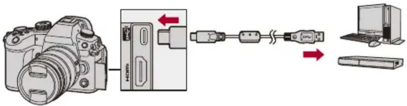 PANASONIC Lumix DC-GH7 - Port USB - 1