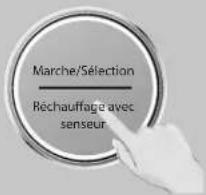Marche/Sélection Réchauffage avec senseur