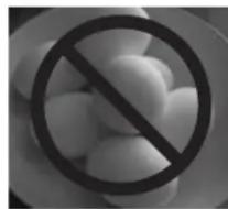 PANASONIC NN-CD66NS - 4) ALIMENTS AVEC MEMBRANES NON POREUSES - 1