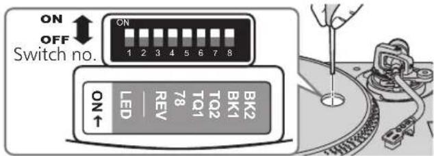 TECHNICS SL-1200M7B - Operation settings - 1
