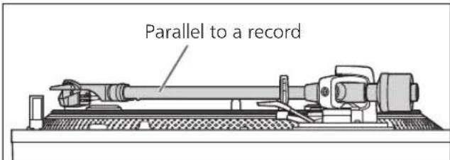 TECHNICS SL-1200M7B - - When you don't know the cartridge height (H) or when you don't use the supplied head shell - 1