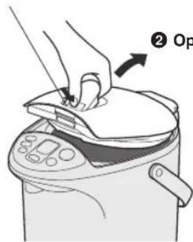 PANASONIC NC-HU301 - How to Remove the Lid - 1