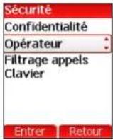 SAGEM myV-65 - Code opérateur - 1