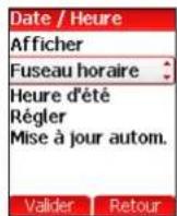 SAGEM myV-65 - Fuseau horaire - 1