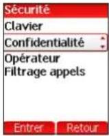 SAGEM myV-65 - Confidentialité - 1