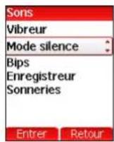 SAGEM myV-65 - Mode silence - 1