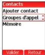 SAGEM myV-65 - Menu Répertoire - 1