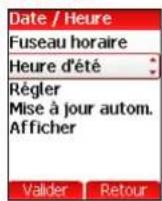 SAGEM myV-65 - Heure d'été - 1
