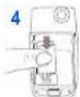 SAGEM myC5-2v - Installation de la carte SIM et de la batterie - 6