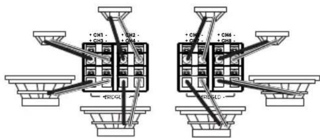 INFINITY Marine M6008A - BEDRADING VOOR UITVOER - 1