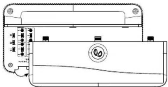 INFINITY Marine M6008A - ACCESSING CONNECTORS/CONTROL PANEL - 2