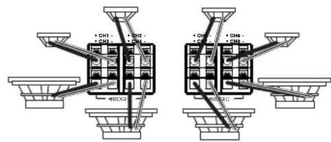 INFINITY Marine M6008A - CABLEADO DE SALIDA - 1