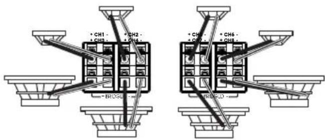 INFINITY Marine M6008A - VERKABELUNG FÜR AUSGANG - 1