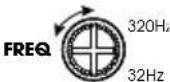 INFINITY Marine M6008A - Crossover-frequentie selecteren - 1