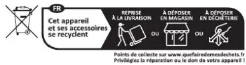 WHIRLPOOL W9 931A IX - MISE AU REBUT DES APPAREILS ÉLECTROMÉNAGERS - 1