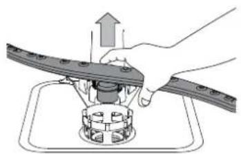 WHIRLPOOL WFE 2B19 X UK N - CLEANING THE SPRAY ARMS - 2